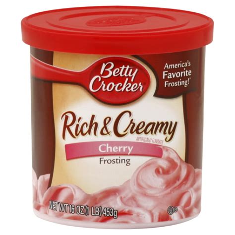 Amazon Betty Crocker Rich Creamy Cherry Frosting Tub Ounces