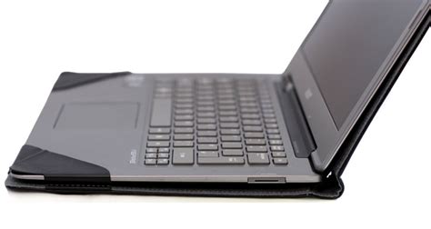 Executive Real Leather Microsoft Surface Book Folio Case Black