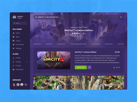 Concept Epic Games | Store Page #29 by Andrey Artamonov on Dribbble