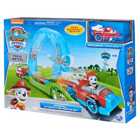 Paw Patrol True Metal Ultimate Fire Rescue Track Set With Marshall Die