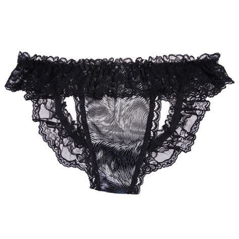 New Fashion Sexy Solid Black Color Exotic Women Open Butt Lace Thong