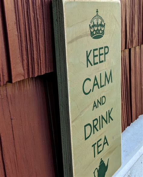 Wood Sign Rustic Any Time Is Tea Time Heartwood Ts