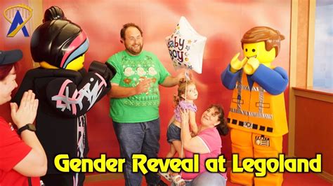 Gender Reveal With Emmet And Wyldstyle At Legoland Florida Youtube