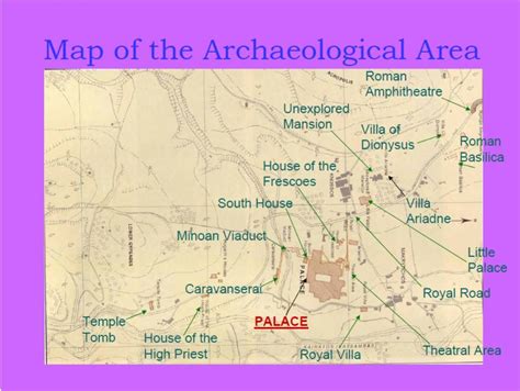 A Map Of The Archeological Area