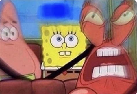 Angry Mr Krabs In The Car With Spongebob And Patrick R