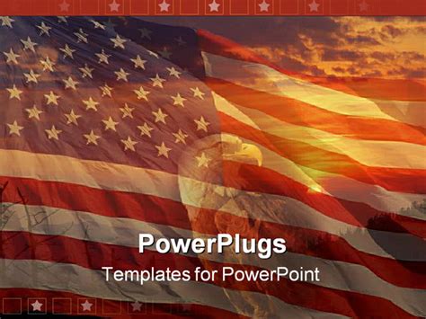 American Flag Powerpoint Template Sample Design Layout Templates