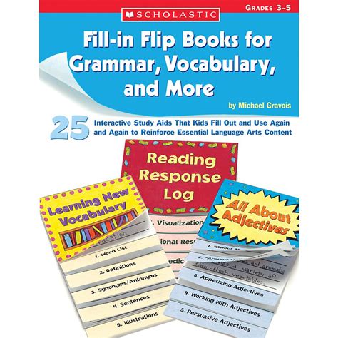 Scholastic Flip Books Grammarvocabulary By Office Depot Flip Book