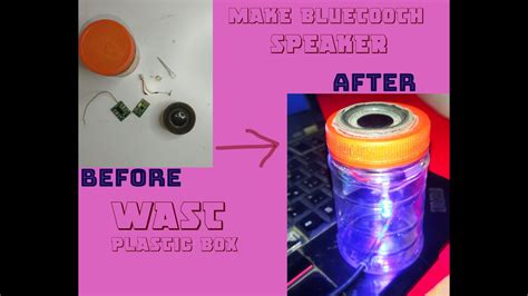 Diy Bluetooth Speakers With Wast Plastic Box Mini Speakers Youtube