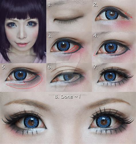 Dolly Eyes Makeup Tutorial Suit For Cosplay By Mollyeberwein On