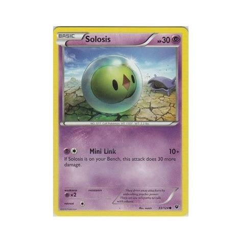Pokemon Single Card Xy Fates Collide 033124 Solosis Chaos Cards