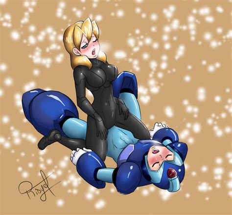 Rule 34 Alia Bodysuit Cowgirl Position Latex Latex Suit Male Mega Man