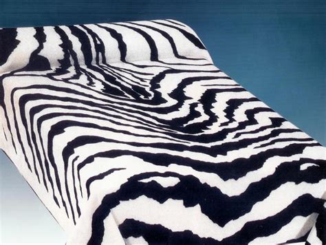 Zebra Stripe Plush Mink Blanket King Size Blackandwhite Ebay