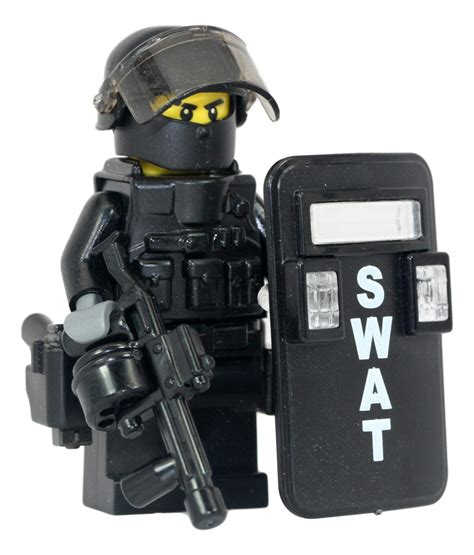 Modern Brick Warfare Swat Police Riot Control Officer Custom Minifigure