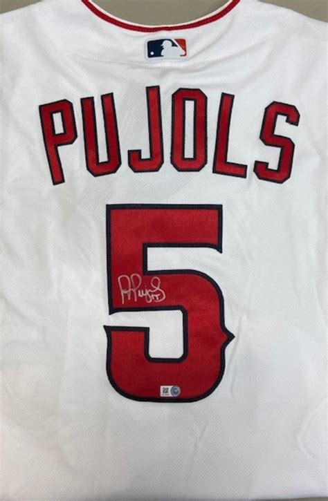 Albert Pujols Autographed Authentic Angels Jersey Mlb Auctions