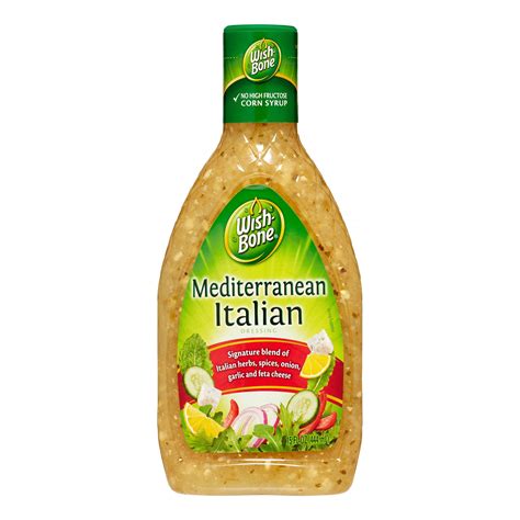 Wish Bone Salad Dressing Mediterranean Italian 15 Fl Oz