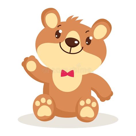 Cute Cartoon Teddy Bear Vector Illustration For Children And Toddlers