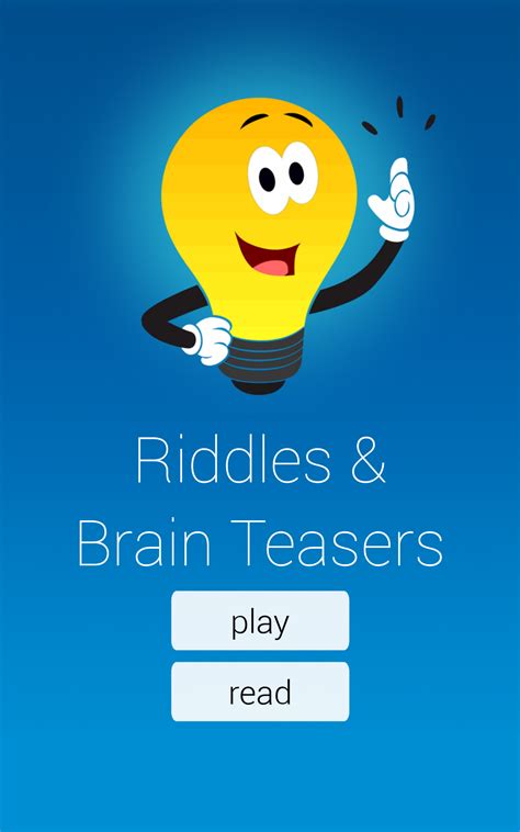 Riddles And Brain Teasers Appstore For Android