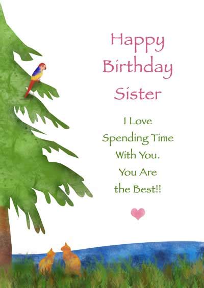 Free Birthday Cards For Sister Printable
