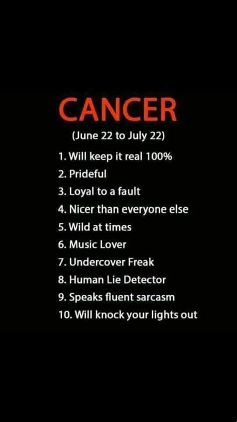 Or maybe you want to get to know a certain cancer better, but you're not sure how strong of a match. Pin by RonnieKezarm on Astrology - Cancer | Cancer zodiac ...