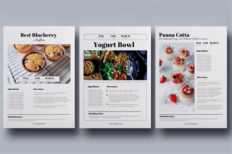 Canva Recipe Book Cookbook Cards Cookbook Template Recipe Book