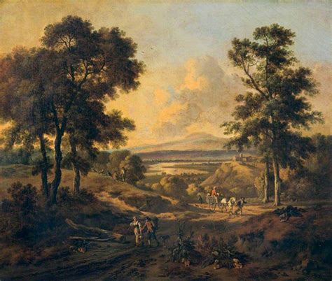 Landscape With Figures Painting Jan Wijnants Oil Paintings