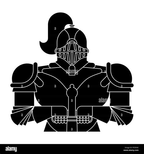 Black Knight Aislados Armaduras De Metal Guerrero Armadura De Hierro