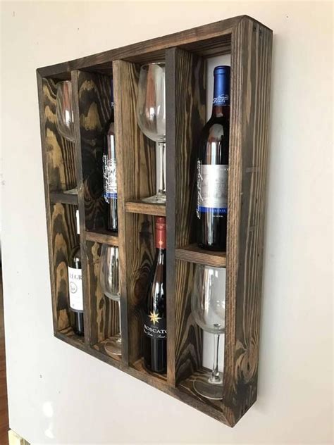 Get the latest this old house news, trusted tips, tricks, and diy smarts projects from our. Reclaimed Wood Wine Rack Frame - 4 Bottles, 4 Glasses ...