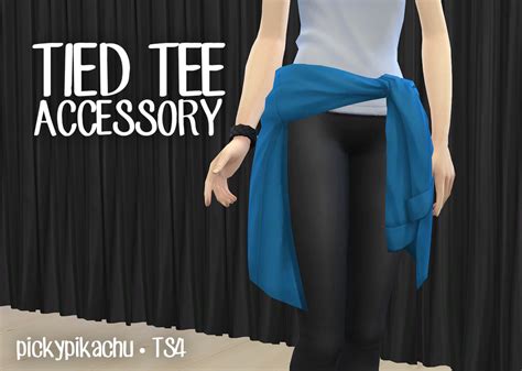 My Sims 4 Blog Tied Tee Accessory For Teen Elder Females