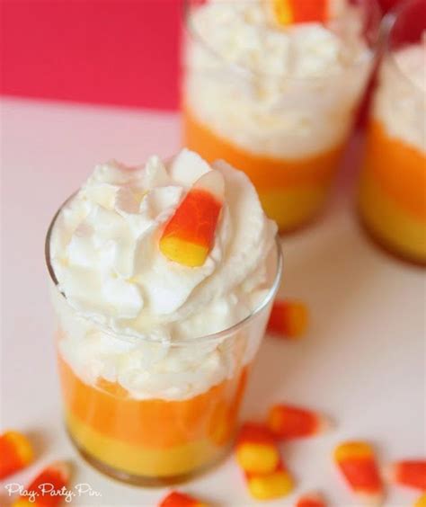 Candy Corn Pudding Parfait Recipe Sweetly Chic Events Design Halloween Food Desserts