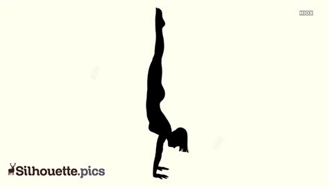 Handstand Yoga Pose Silhouette Images Adho Mukha Vrksasana