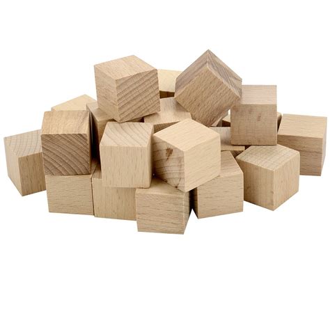 Laras Crafts Wood Square Blocks