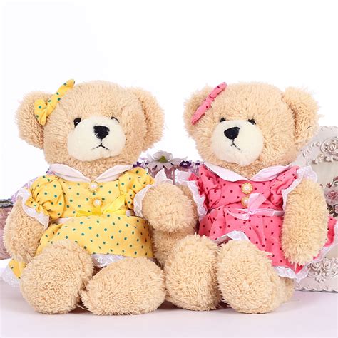 35cm Cute Teddy Bear Babies Stuffed Plush Bears In Dress