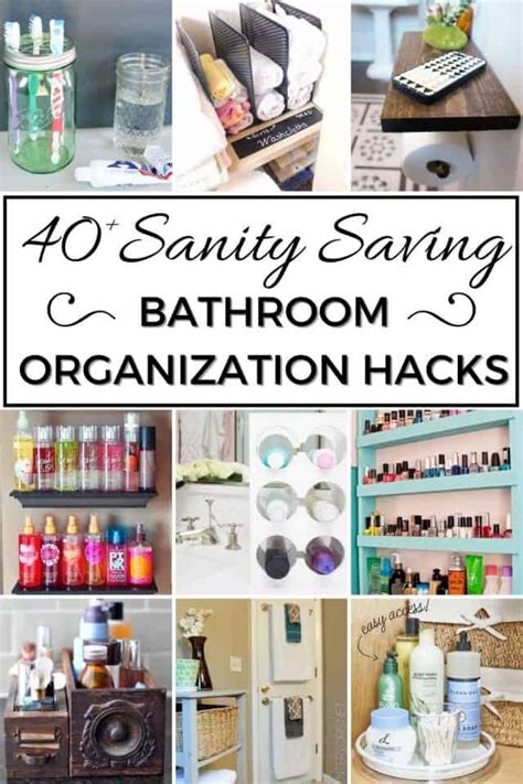 40 Mind Blowing Bathroom Organization Hacks You Need To Know A Crazy