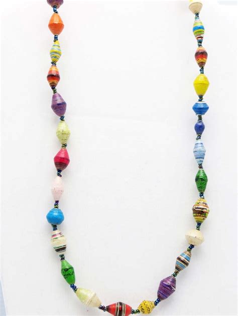 Paper Beaded Necklaces From Africa Paper Beads Necklace Paper