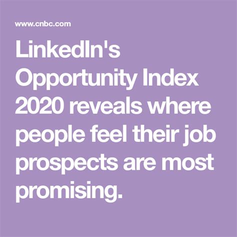 Linkedins Opportunity Index 2020 Reveals Where People Feel Their Job