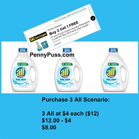 Dollar General All And Purex Detergent Deal