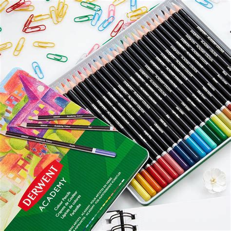 Derwent Academy Colour Pencils 24 Pack Hobbycraft