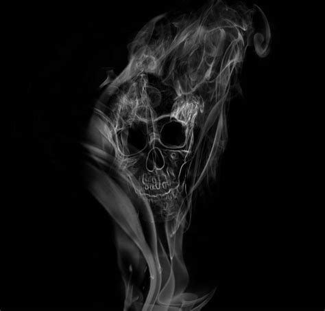 Smoke Skull By Thebleedingsun On Deviantart