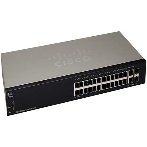 Switch Cisco Sg250 26 K9 Eu 24 Port 101001000 2 Gigabit Coppersfp