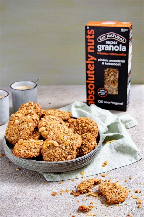 Speltkoeken met granola Recept Granola Voedsel ideeën Snack ideeën