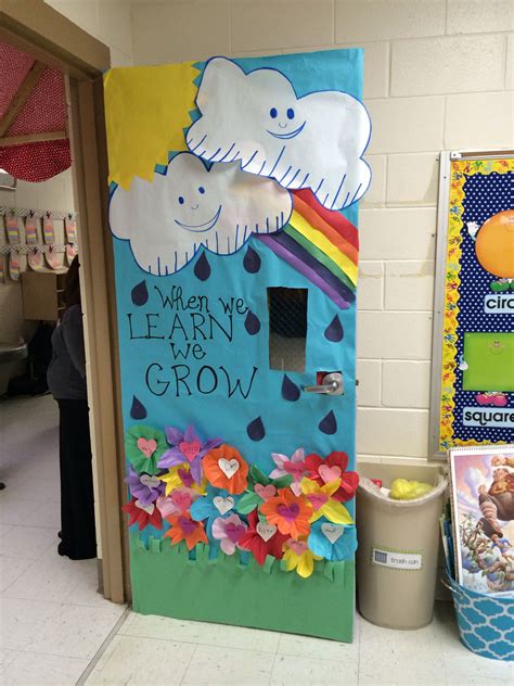 Spring Into Learning With This Cute Classroom Door Idea Credit