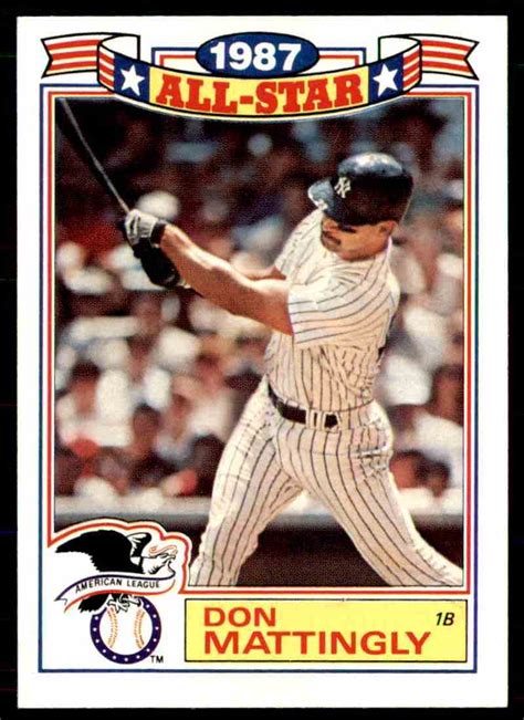 This fun fact, mattingly's 1962 birthdate, only appears in two places: Don Mattingly All Star Baseball Card Value - BaseBall Wall