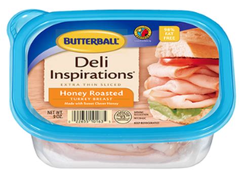 Butterball Deli Inspirations Honey Roasted Turkey Breast Food Library