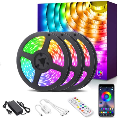 Led Strip Lights 394ft 5050 Led Rgb Light Strips App Ir Remote