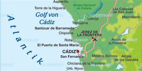 Benzema erzielt das nächste tor, der franzose trifft per kopf nach einer. Karte von Costa de la Luz (Region in Spanien) | Welt-Atlas.de