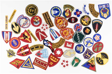 Lot Uniform Patches World War Ii And Later Uniform Patches 48