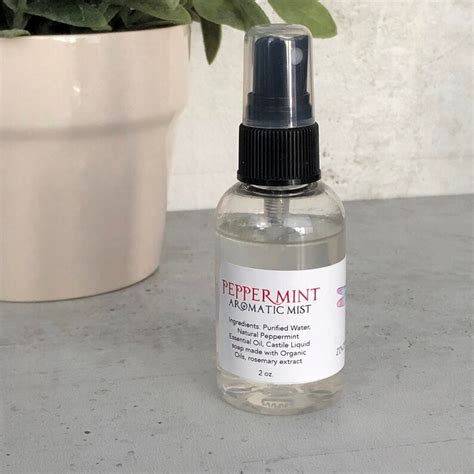 Peppermint Aromatic Mist Aromatherapy Room Spray Air Freshener Etsy