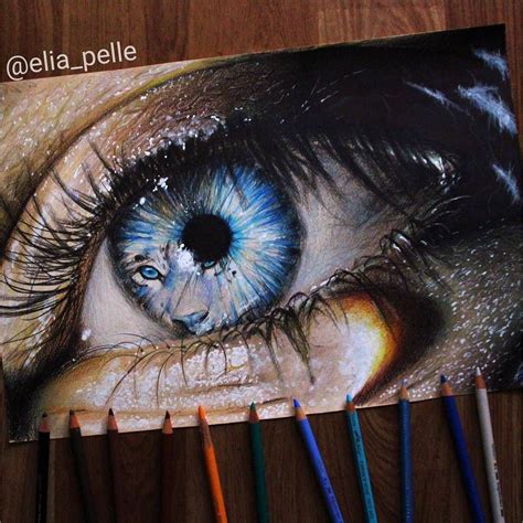 What Do You See In This Eye Check This Awesome Art Made By Elia