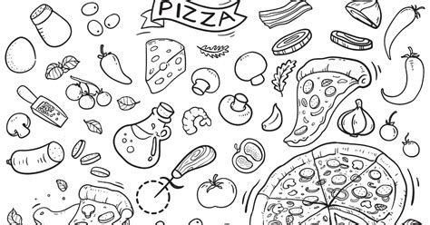 Kolorowanka Składniki Pizzy Do Druku Za Darmo Dla Dzieci