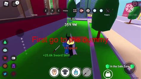 The Only Sword Skill Training Area In Anime Fighting Simulator Roblox